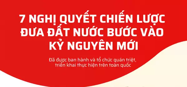 7 Nghị quyết chiến lược đưa đất nước bước vào kỷ nguyên mới