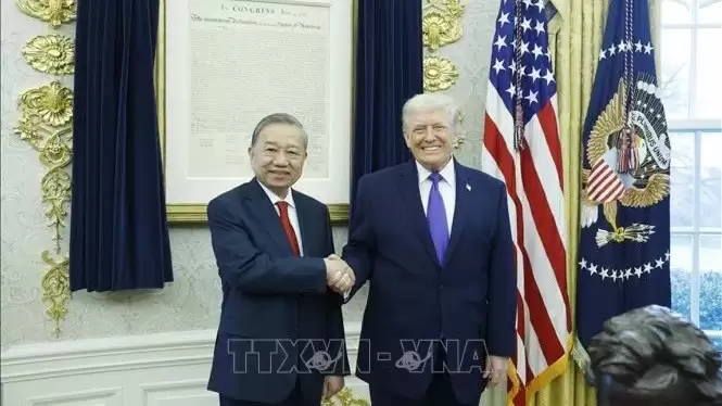 Tổng Bí thư Tô Lâm gặp Tổng thống Hoa Kỳ Donald Trump