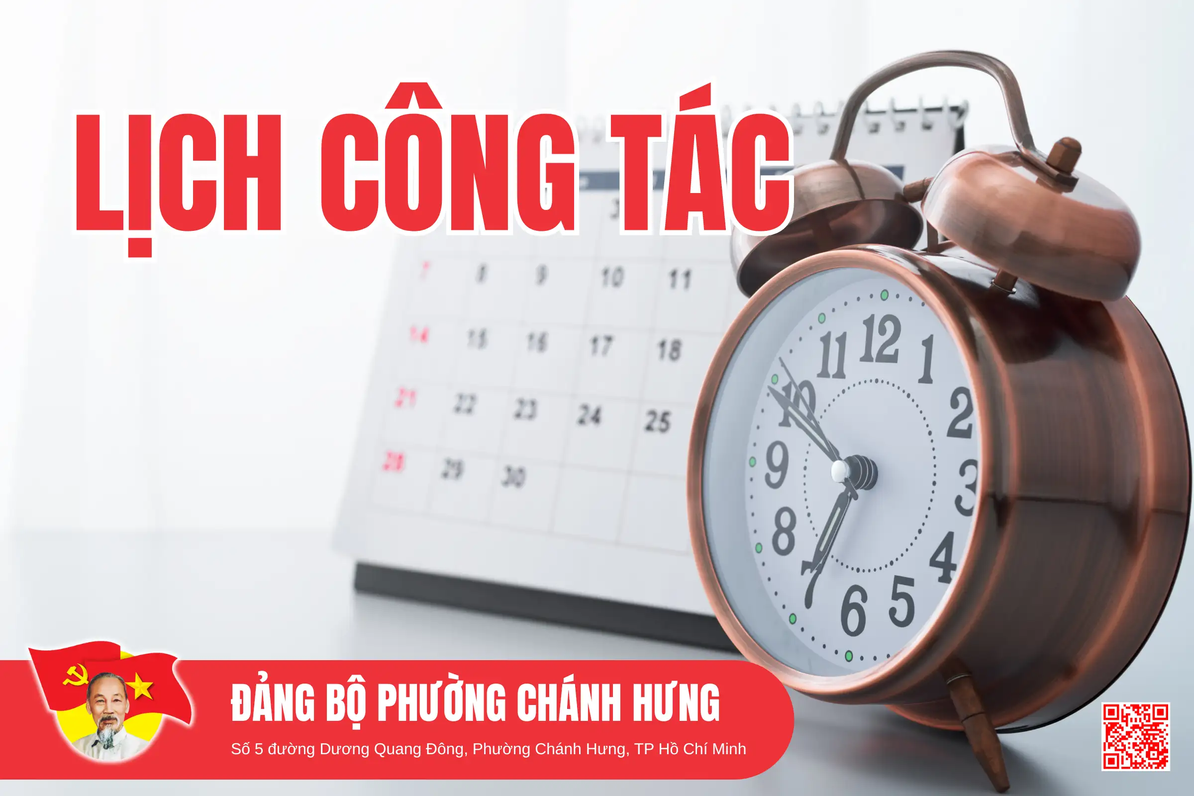 Lịch công tác – Đảng bộ Phường Chánh Hưng