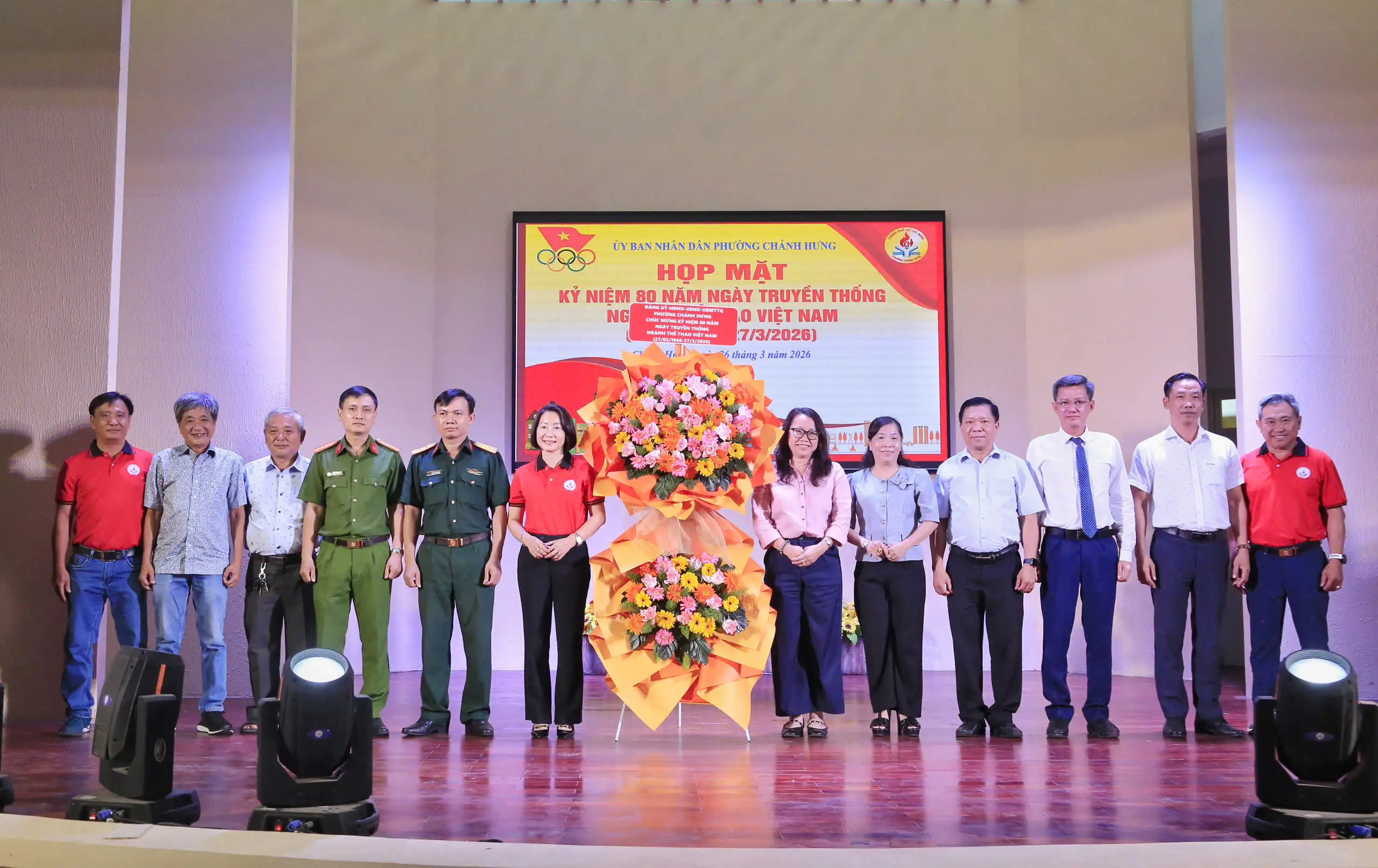 Phường Chánh Hưng tổ chức Họp mặt kỷ niệm 80 năm Ngày truyền thống ngành Thể dục thể thao Việt Nam
