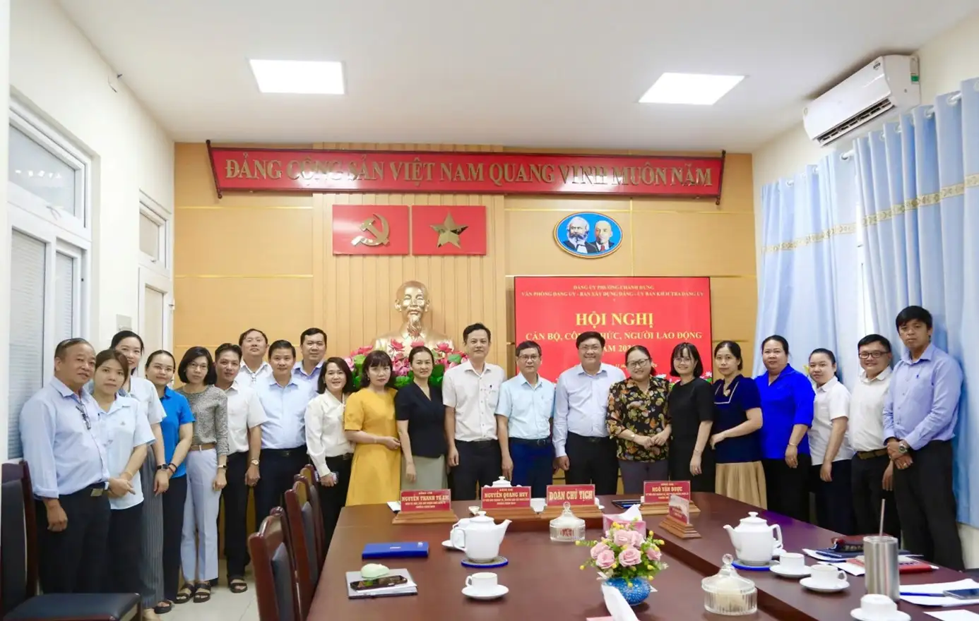 Đảng ủy phường Chánh Hưng tổ chức Hội nghị cán bộ, công chức, người lao động năm 2026