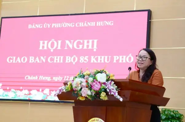 Hội nghị giao ban Bí thư chi bộ 85 khu phố