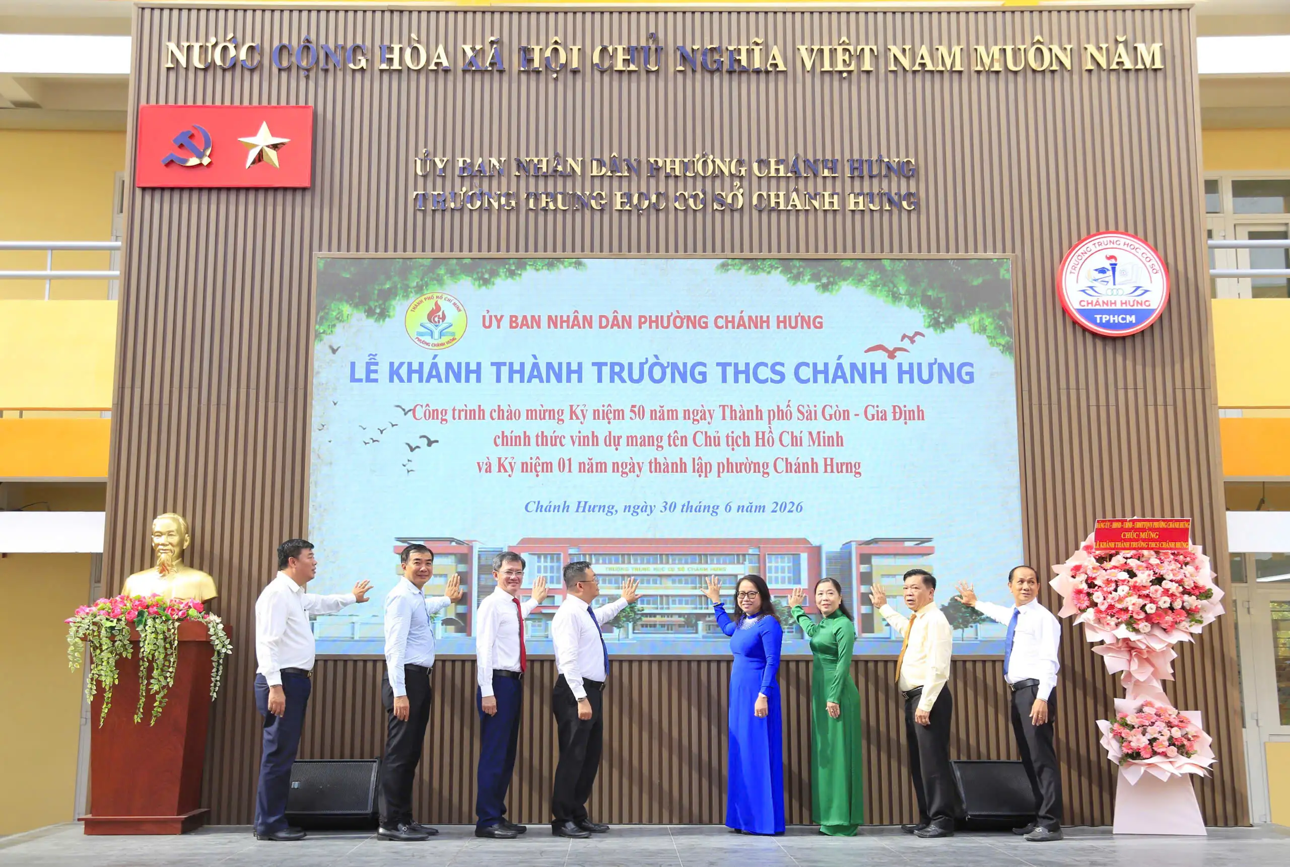 Khánh thành và đưa vào hoạt động Trường trung học cơ sở Chánh Hưng